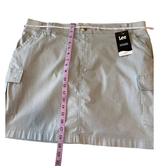 Cargo Skort Mid Rise by Lee Gray Women's Plus  18 M.      NWT - Picture 5 of 6